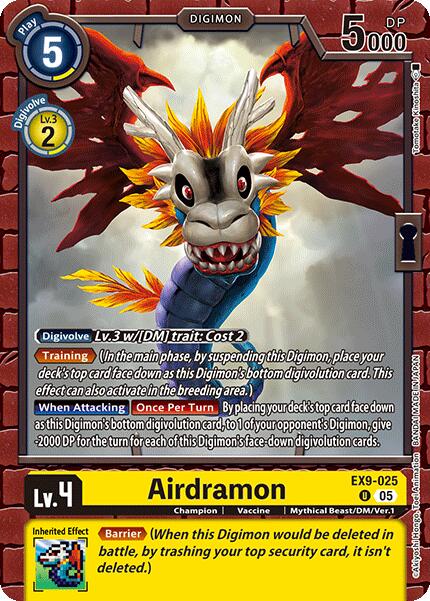 Airdramon [EX9-025] [Versus Monsters] | The Time Vault CA