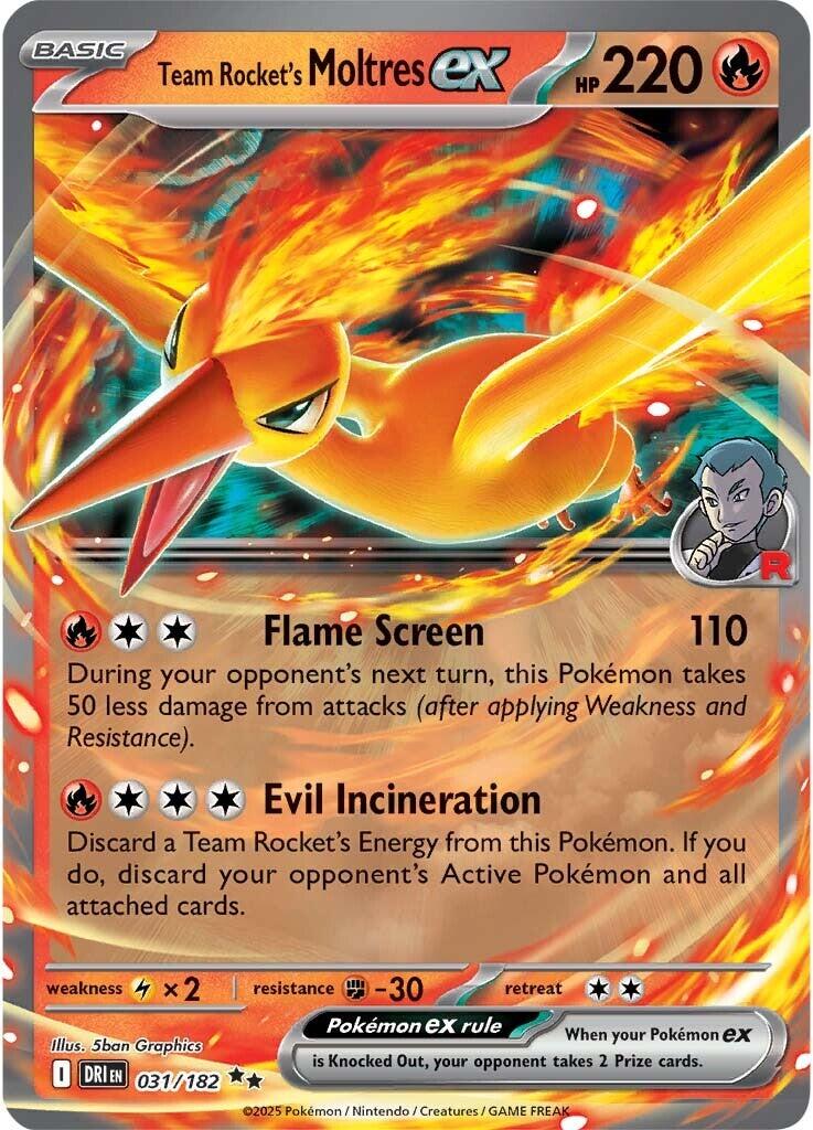 Team Rocket's Moltres ex (031/182) [Scarlet & Violet: Destined Rivals] | The Time Vault CA