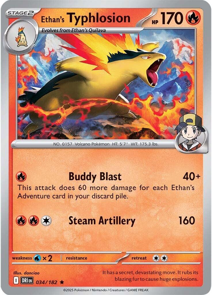 Ethan's Typhlosion (034/182) [Scarlet & Violet: Destined Rivals] | The Time Vault CA