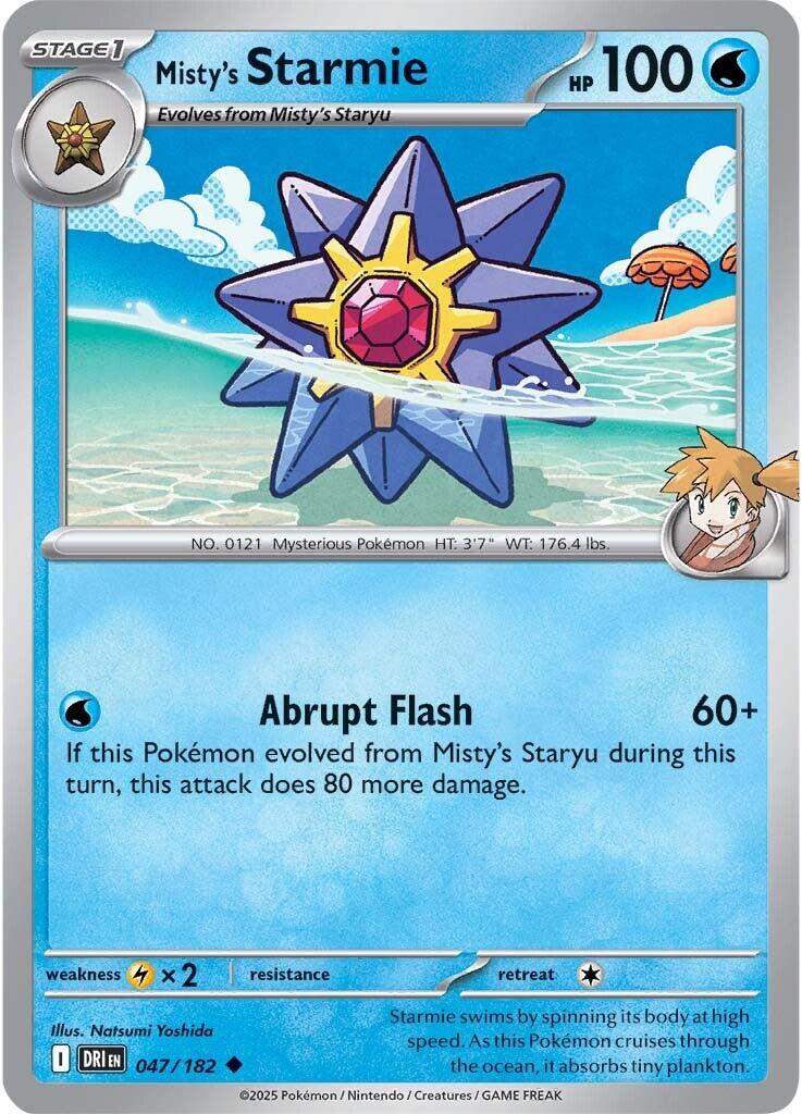 Misty's Starmie (047/182) [Scarlet & Violet: Destined Rivals] | The Time Vault CA