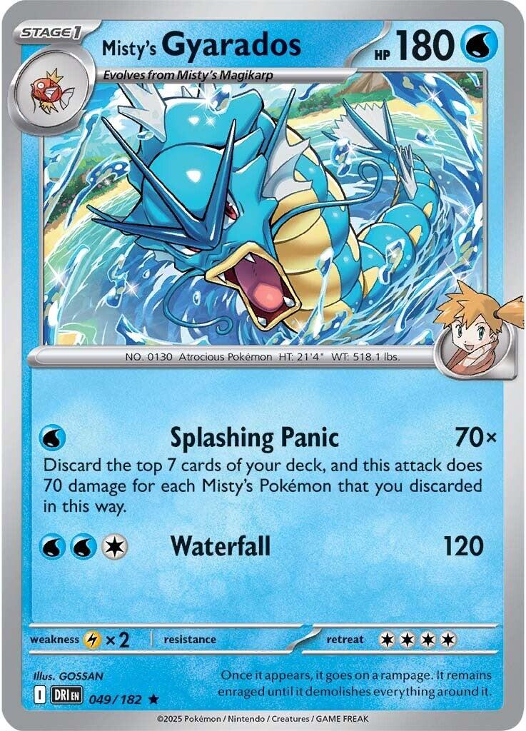 Misty's Gyarados (049/182) [Scarlet & Violet: Destined Rivals] | The Time Vault CA