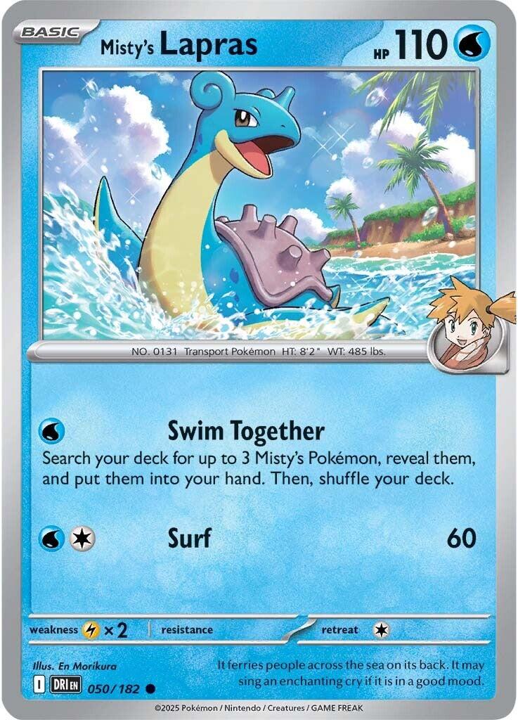 Misty's Lapras (050/182) [Scarlet & Violet: Destined Rivals] | The Time Vault CA