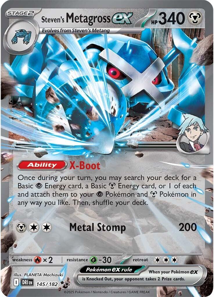 Steven's Metagross ex (145/182) [Scarlet & Violet: Destined Rivals] | The Time Vault CA