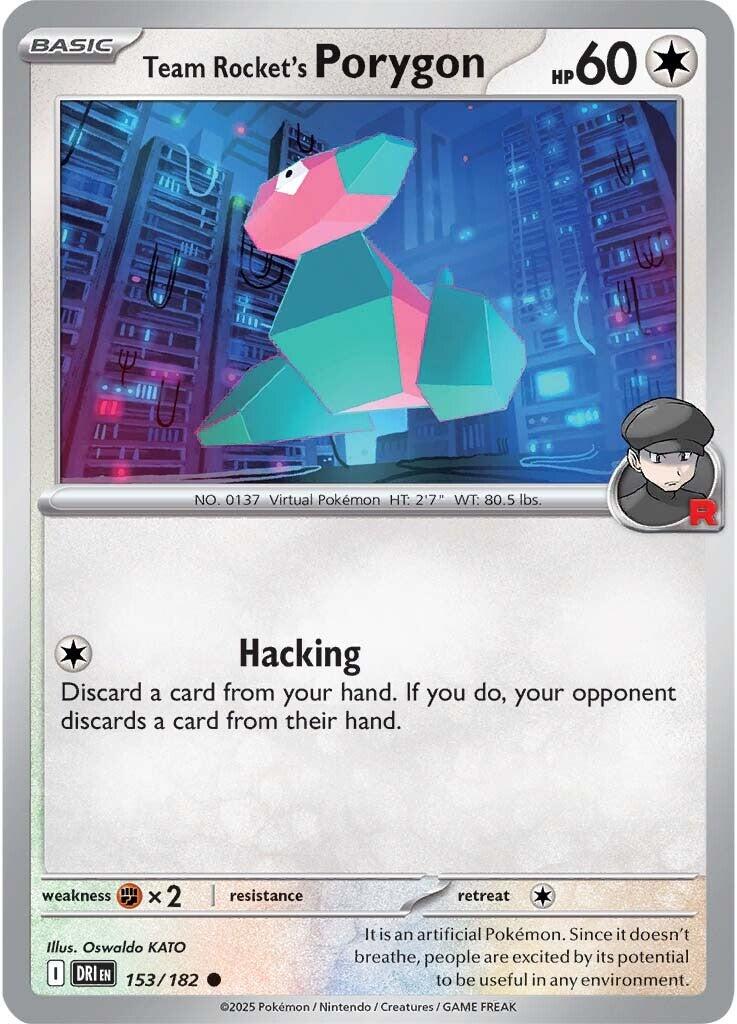 Team Rocket's Porygon (153/182) [Scarlet & Violet: Destined Rivals] | The Time Vault CA