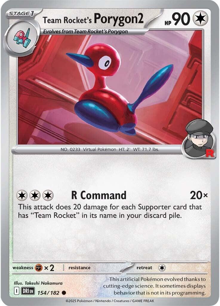 Team Rocket's Porygon2 (154/182) [Scarlet & Violet: Destined Rivals] | The Time Vault CA