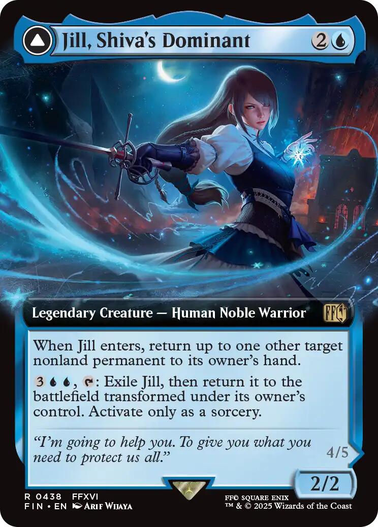 Jill, Shiva's Dominant // Shiva, Warden of Ice (Extended Art) [FINAL FANTASY] | The Time Vault CA