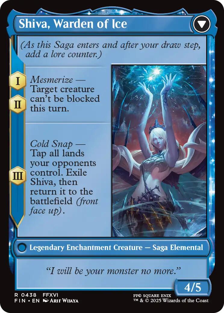 Jill, Shiva's Dominant // Shiva, Warden of Ice (Extended Art) [FINAL FANTASY] | The Time Vault CA
