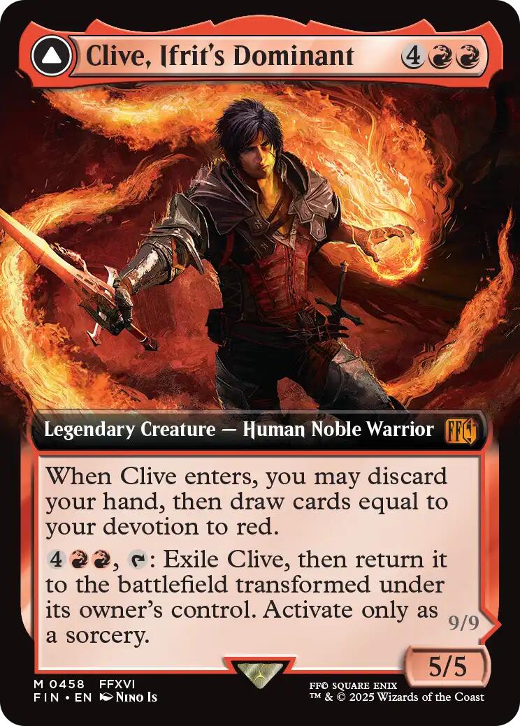 Clive, Ifrit's Dominant // Ifrit, Warden of Inferno (Extended Art) [FINAL FANTASY] | The Time Vault CA