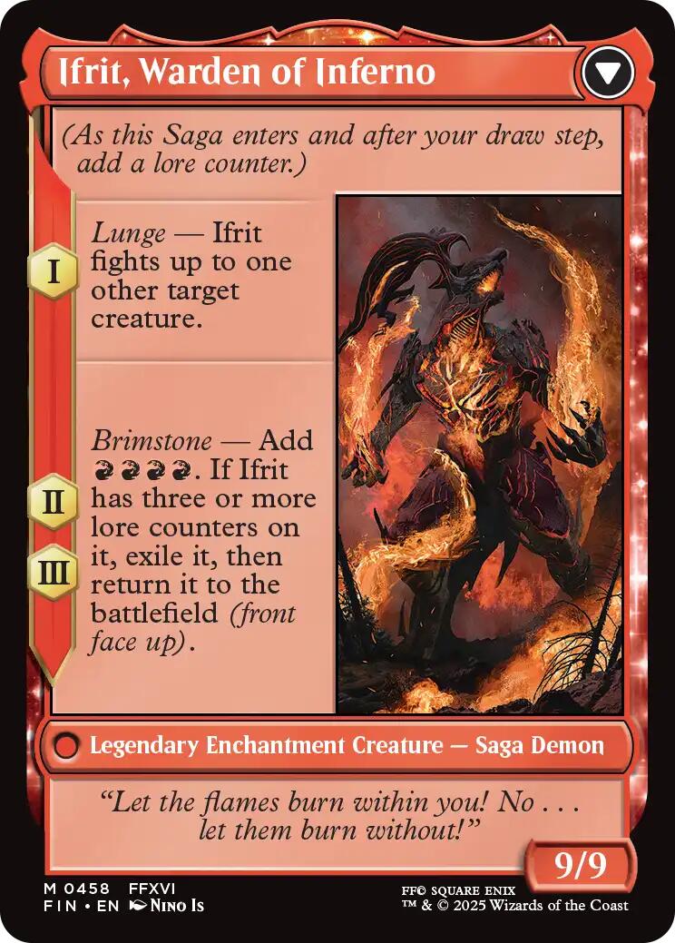 Clive, Ifrit's Dominant // Ifrit, Warden of Inferno (Extended Art) [FINAL FANTASY] | The Time Vault CA