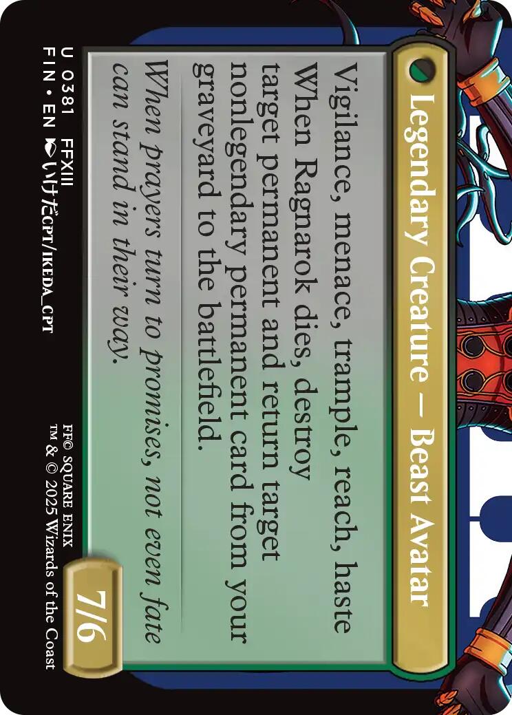 Fang, Fearless l'Cie (Borderless) [FINAL FANTASY] | The Time Vault CA