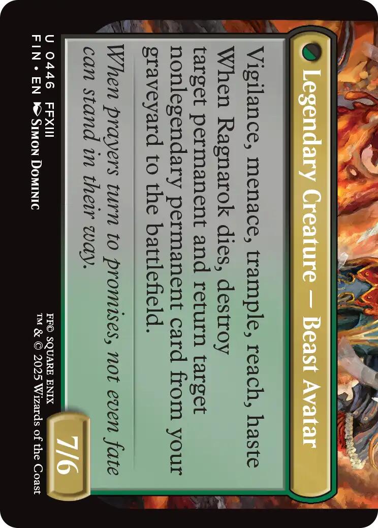 Fang, Fearless l'Cie (Extended Art) [FINAL FANTASY] | The Time Vault CA