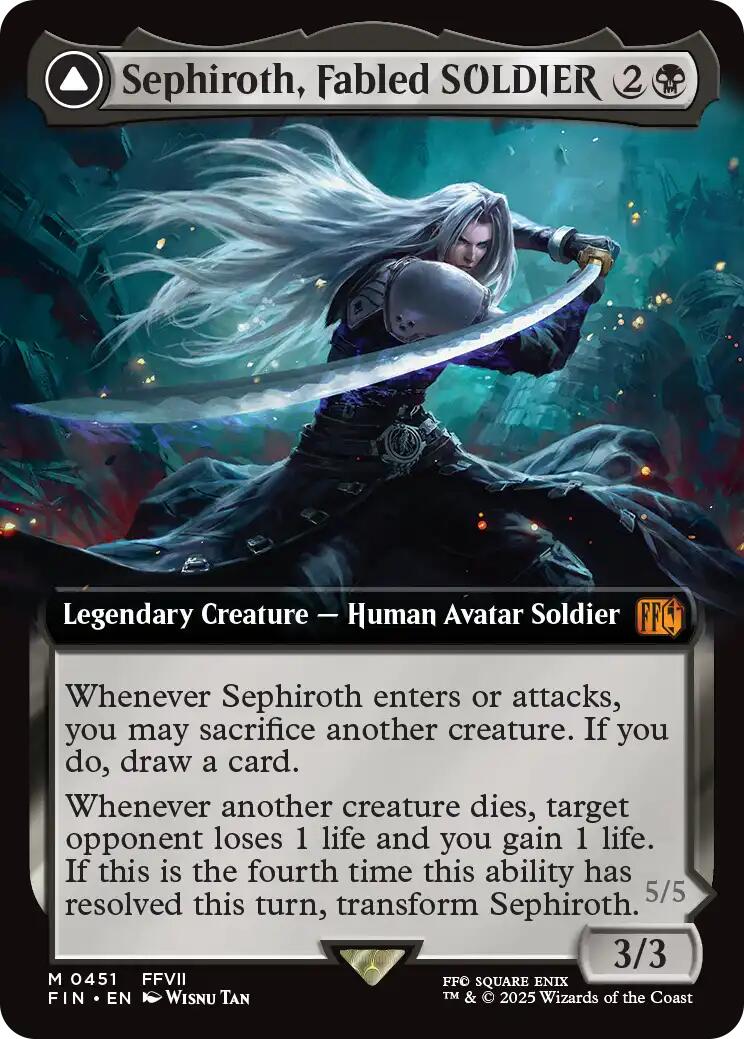 Sephiroth, Fabled SOLDIER // Sephiroth, One-Winged Angel (Extended Art) [FINAL FANTASY] | The Time Vault CA