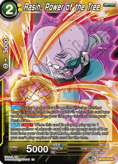 Rasin, Power of the Tree (BT15-112) [Saiyan Showdown] | The Time Vault CA