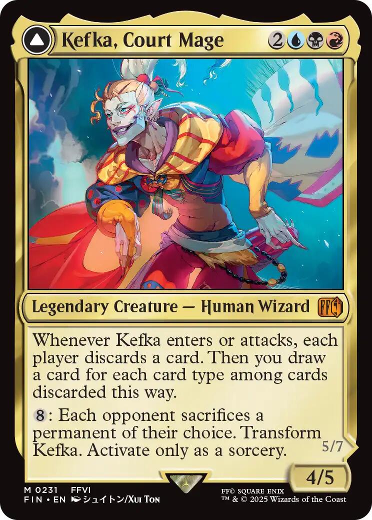 Kefka, Court Mage // Kefka, Ruler of Ruin [FINAL FANTASY] | The Time Vault CA