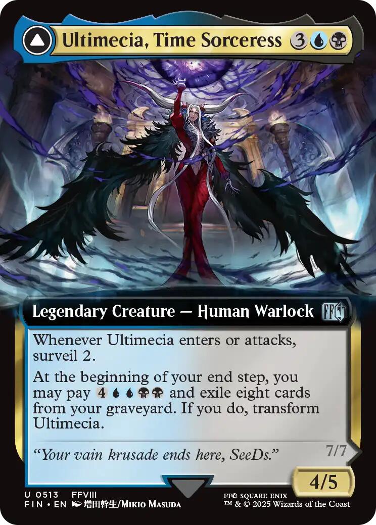 Ultimecia, Time Sorceress // Ultimecia, Omnipotent (Extended Art) [FINAL FANTASY] | The Time Vault CA