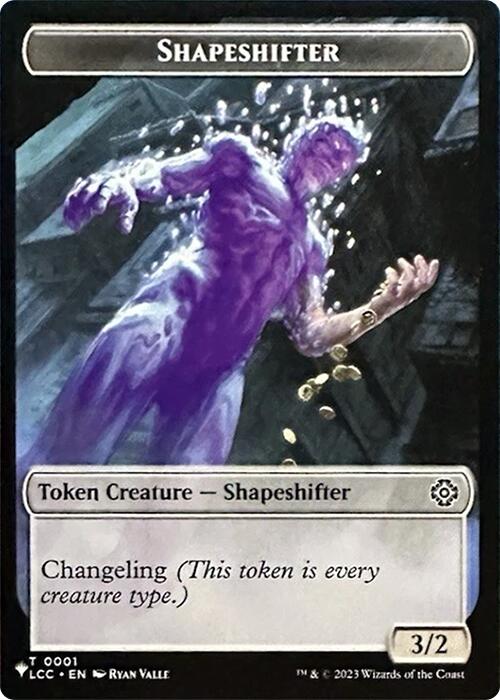 Shapeshifter // Cat Double-Sided Token [Secret Lair Drop Series] | The Time Vault CA