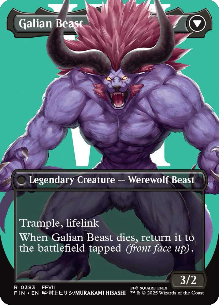 Vincent Valentine // Galian Beast (Borderless) [FINAL FANTASY] | The Time Vault CA