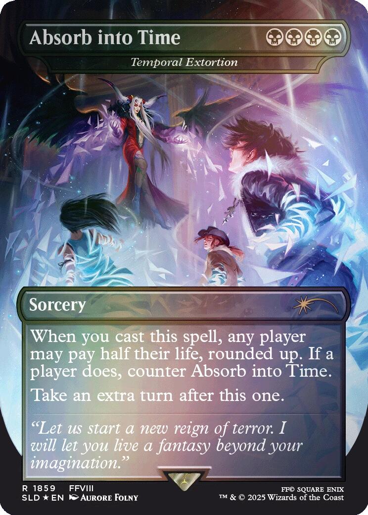 Absorb into Time - Temporal Extortion (Rainbow Foil) [Secret Lair Drop Series] | The Time Vault CA
