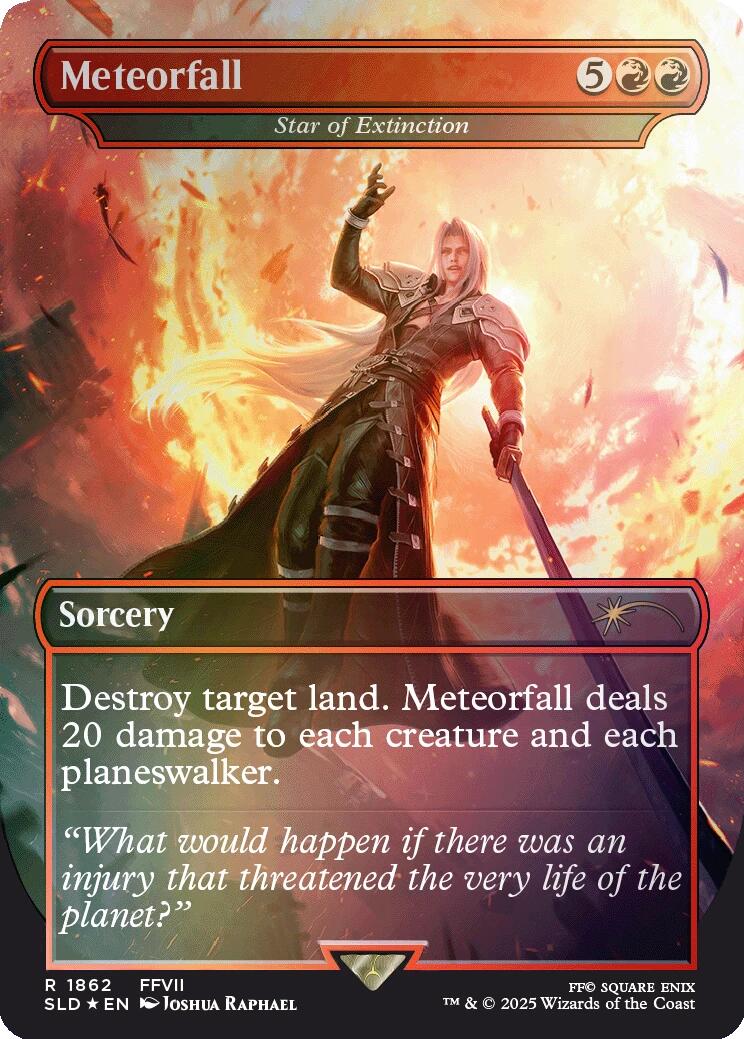 Meteorfall - Star of Extinction (Rainbow Foil) [Secret Lair Drop Series] | The Time Vault CA