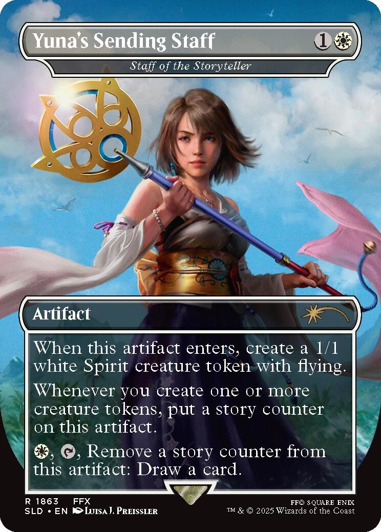 Yuna's Sending Staff - Staff of the Storyteller [Secret Lair Drop Series] | The Time Vault CA