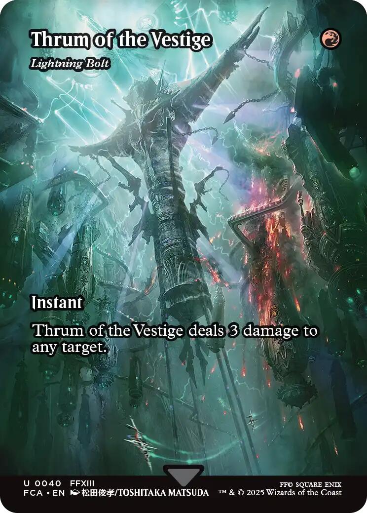 Thrum of the Vestige - Lightning Bolt (Showcase) [FINAL FANTASY : Through the Ages] | The Time Vault CA