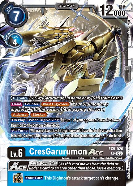 CresGarurumon ACE [EX9-020] [Versus Monsters] | The Time Vault CA