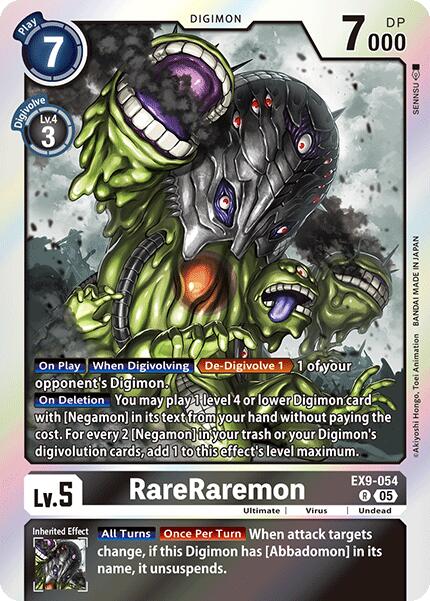 RareRaremon [EX9-054] [Versus Monsters] | The Time Vault CA