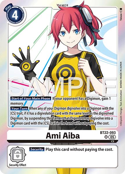 Ami Aiba [BT22-093] [Cyber Eden] | The Time Vault CA