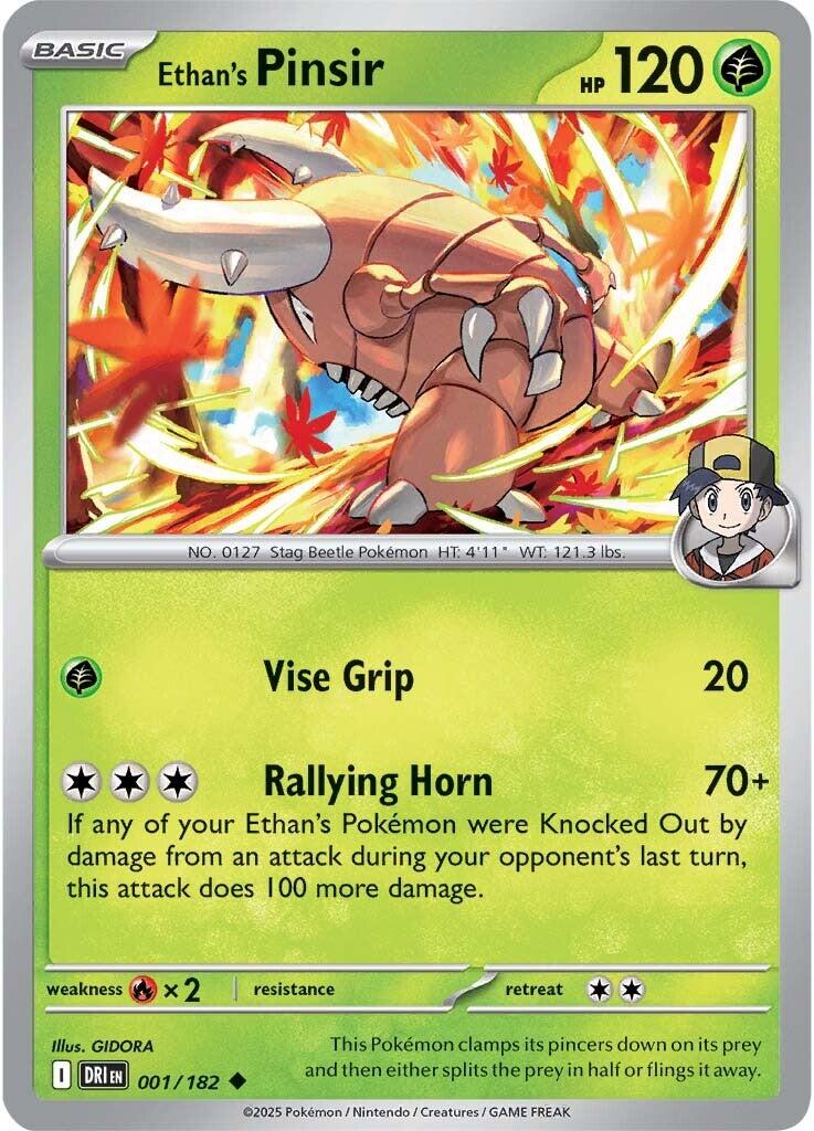 Ethan's Pinsir (001/182) [Scarlet & Violet: Destined Rivals] | The Time Vault CA