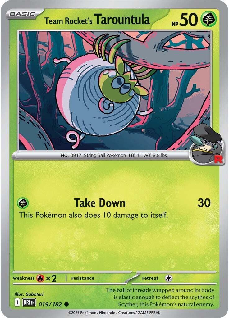 Team Rocket's Tarountula (019/182) [Scarlet & Violet: Destined Rivals] | The Time Vault CA