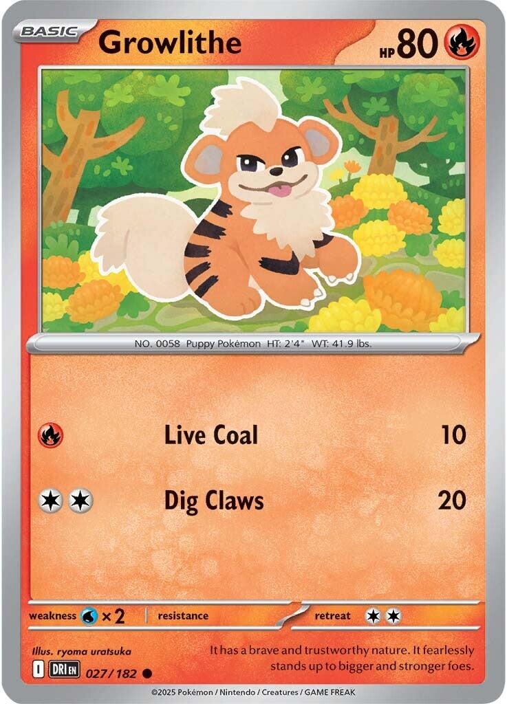 Growlithe (027/182) [Scarlet & Violet: Destined Rivals] | The Time Vault CA