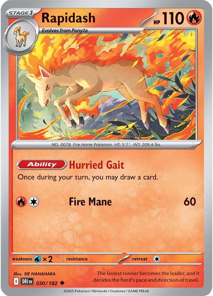 Rapidash (030/182) [Scarlet & Violet: Destined Rivals] | The Time Vault CA