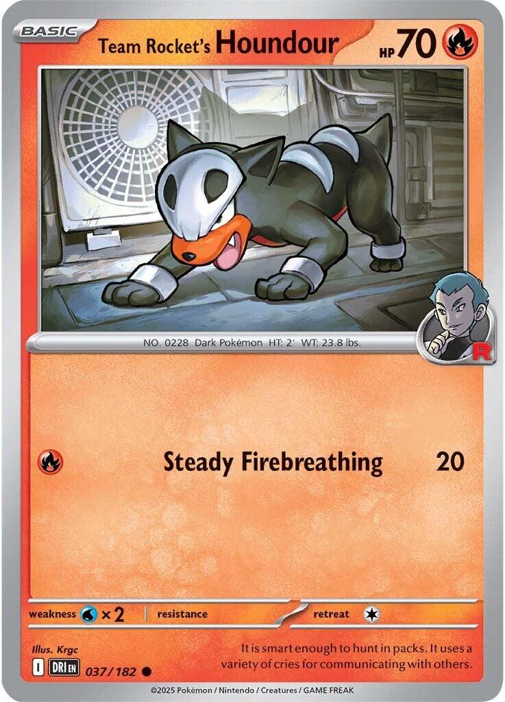 Team Rocket's Houndour (037/182) [Scarlet & Violet: Destined Rivals] | The Time Vault CA