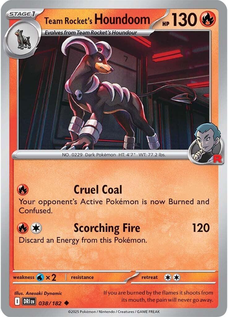 Team Rocket's Houndoom (038/182) [Scarlet & Violet: Destined Rivals] | The Time Vault CA