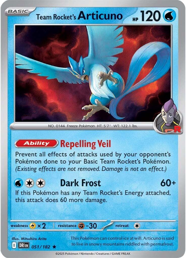 Team Rocket's Articuno (051/182) [Scarlet & Violet: Destined Rivals] | The Time Vault CA