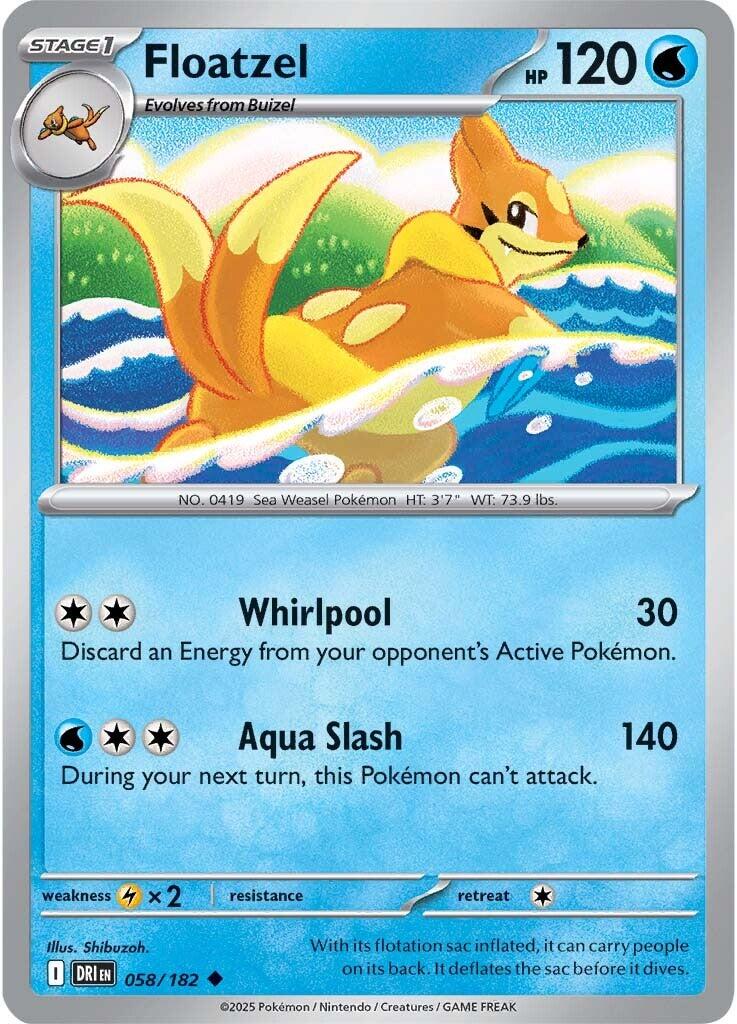 Floatzel (058/182) [Scarlet & Violet: Destined Rivals] | The Time Vault CA