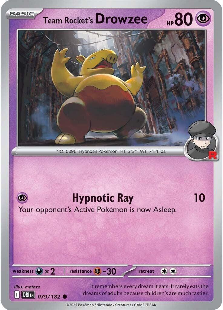 Team Rocket's Drowzee (079/182) [Scarlet & Violet: Destined Rivals] | The Time Vault CA