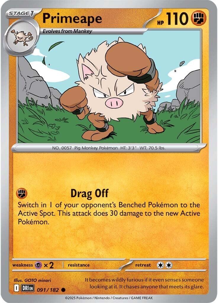 Primeape (091/182) [Scarlet & Violet: Destined Rivals] | The Time Vault CA