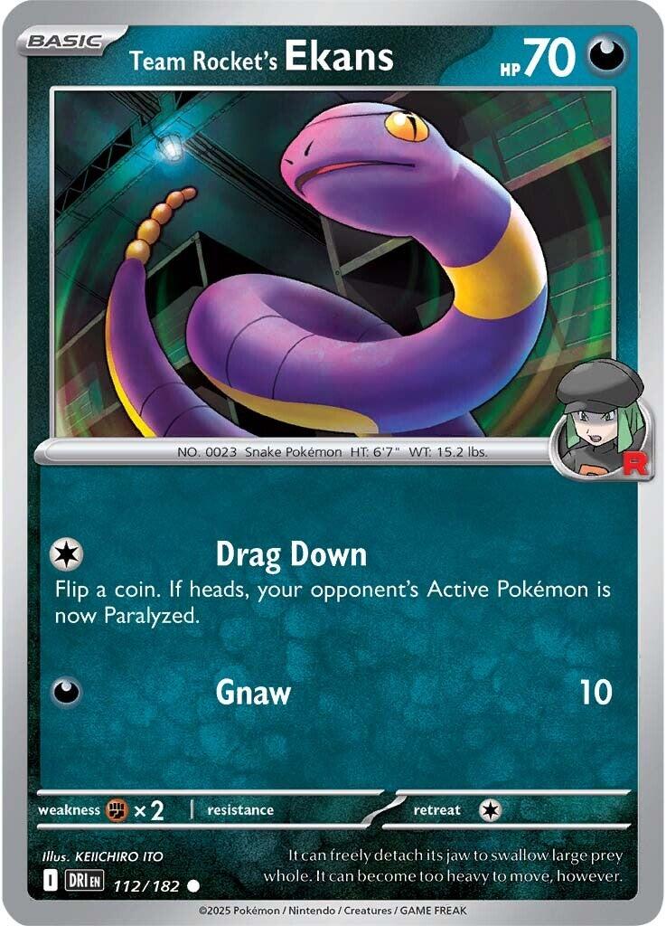 Team Rocket's Ekans (112/182) [Scarlet & Violet: Destined Rivals] | The Time Vault CA