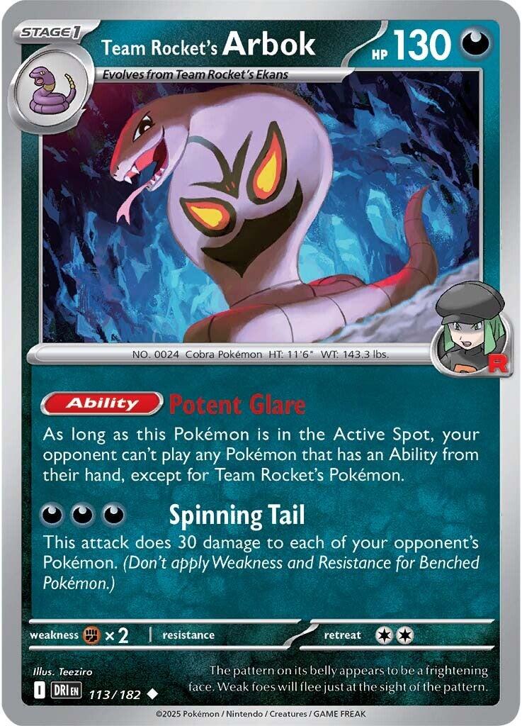 Team Rocket's Arbok (113/182) [Scarlet & Violet: Destined Rivals] | The Time Vault CA