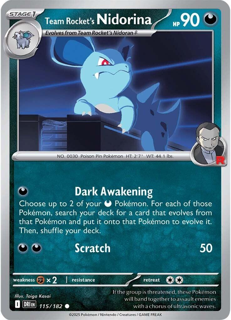 Team Rocket's Nidorina (115/182) [Scarlet & Violet: Destined Rivals] | The Time Vault CA