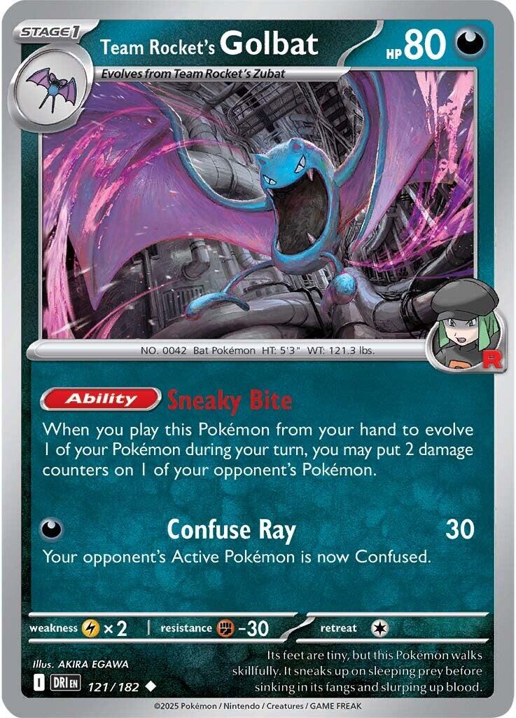 Team Rocket's Golbat (121/182) [Scarlet & Violet: Destined Rivals] | The Time Vault CA