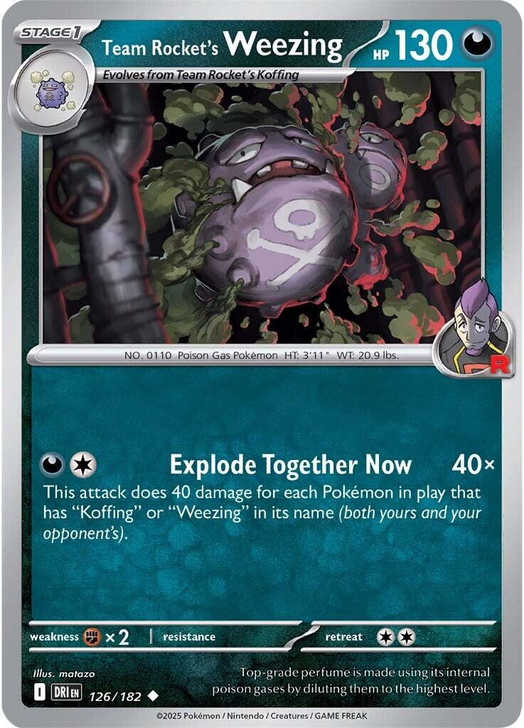Team Rocket's Weezing (126/182) [Scarlet & Violet: Destined Rivals] | The Time Vault CA