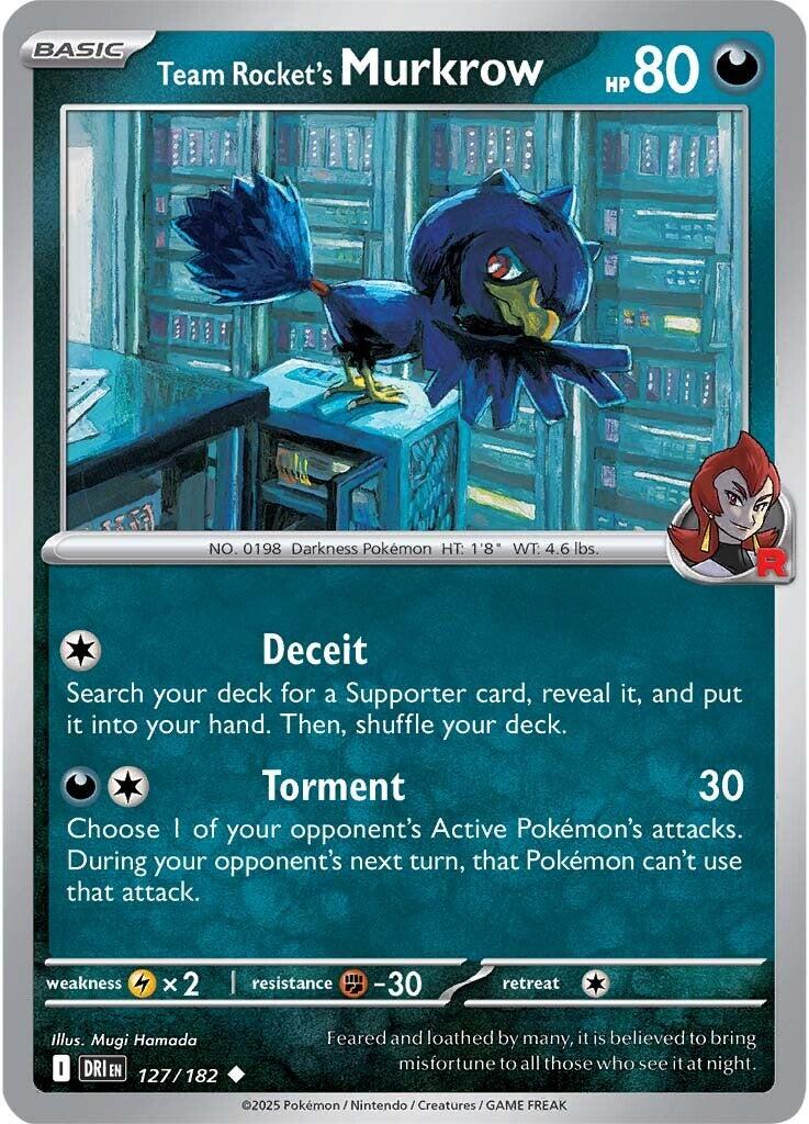 Team Rocket's Murkrow (127/182) [Scarlet & Violet: Destined Rivals] | The Time Vault CA