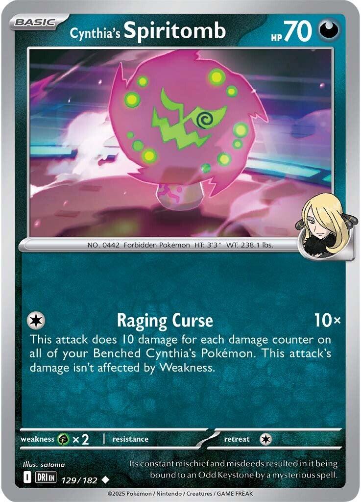 Cynthia's Spiritomb (129/182) [Scarlet & Violet: Destined Rivals] | The Time Vault CA