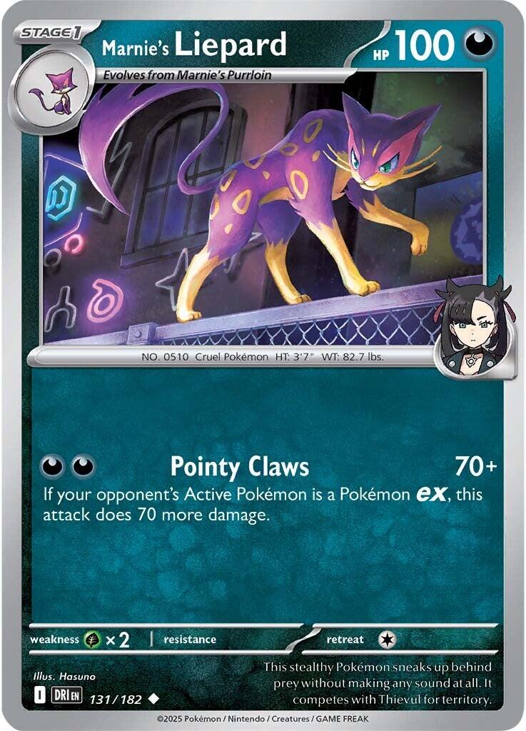 Marnie's Liepard (131/182) [Scarlet & Violet: Destined Rivals] | The Time Vault CA