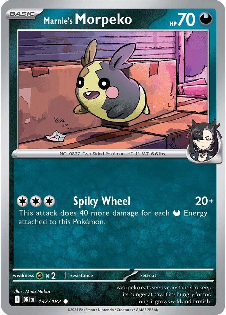 Marnie's Morpeko (137/182) [Scarlet & Violet: Destined Rivals] | The Time Vault CA