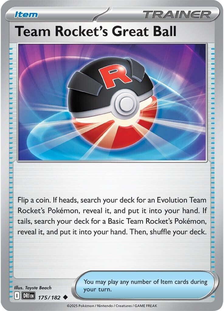 Team Rocket's Great Ball (175/182) [Scarlet & Violet: Destined Rivals] | The Time Vault CA