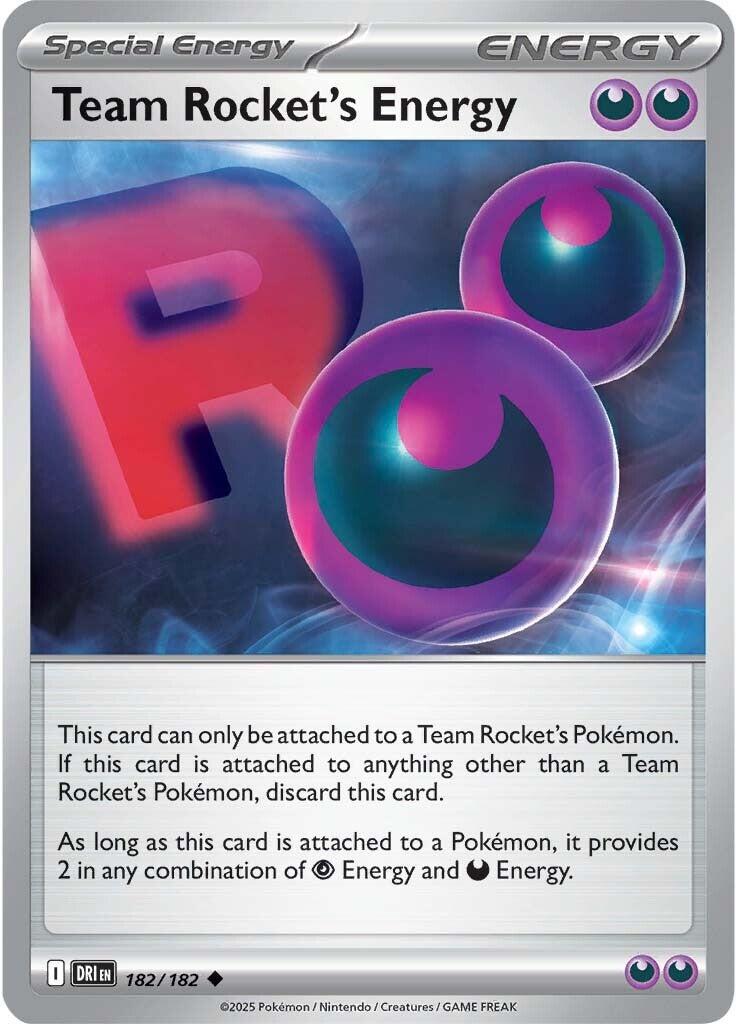 Team Rocket's Energy (182/182) [Scarlet & Violet: Destined Rivals] | The Time Vault CA