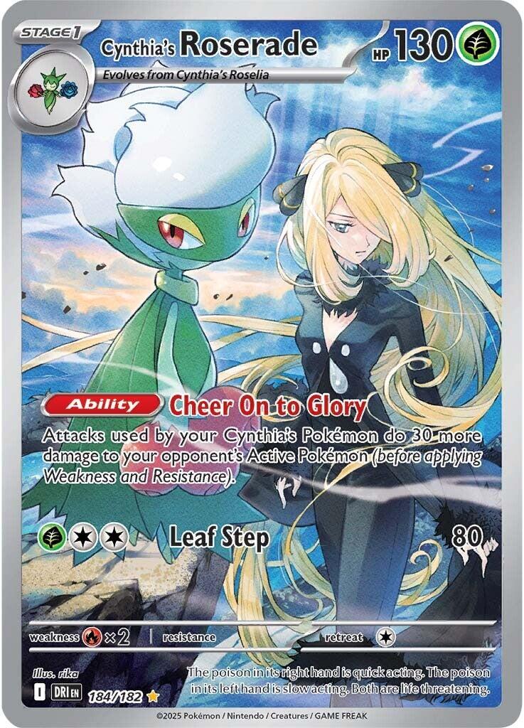 Cynthia's Roserade (184/182) [Scarlet & Violet: Destined Rivals] | The Time Vault CA